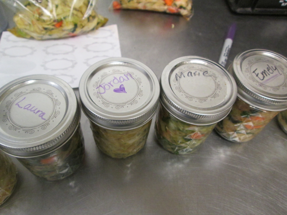 Students made their own ferment