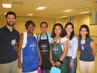 The Brainfood Chefs Challenge Summer 2008 winning team with judges